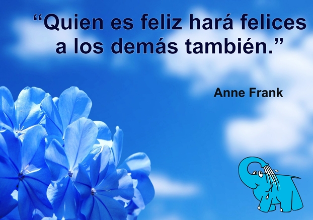 Una Enseñanza de Ana Frank en la Frase del Día del Elefante Azul de Avilés